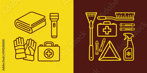 Car Emergency Preparedness Safety Kit Gear