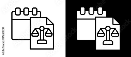 Daily Balance whiteblack icon