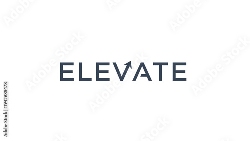 Black uppercase ELEVATE wordmark centered on white.