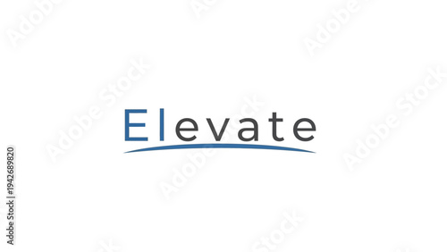 Elevate text with an elegant blue underline on a clean white background.