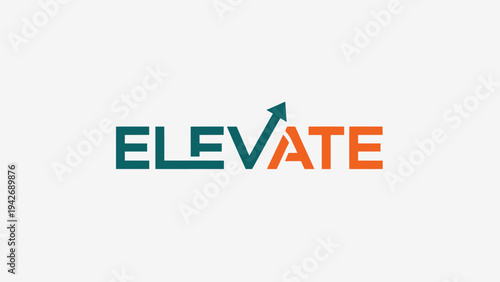 Elevate wordmark with upward arrow graphic.
