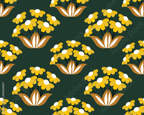 Abstract ethnic geometric pattern design for background or Wallpaper.