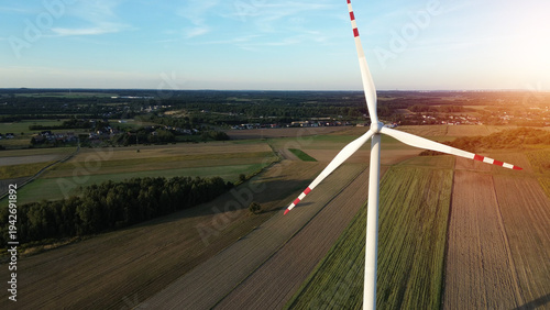 Wallpaper Mural Wind turbine in rural landscape Torontodigital.ca