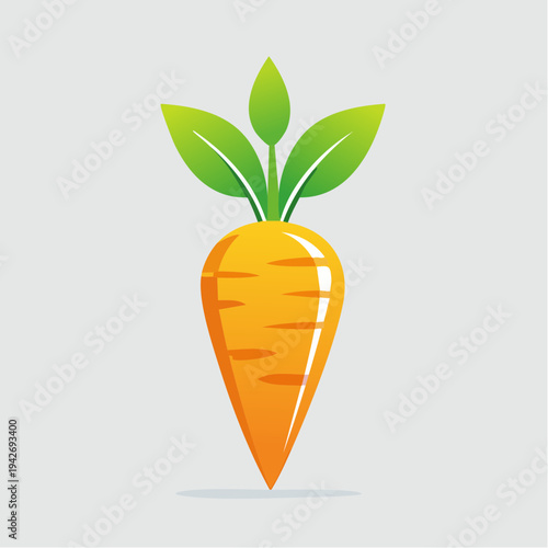 Vibrant Healthy Organic Carrot Illustration Symbolizing Natural Food Location and Sustainable Produce Sourcing