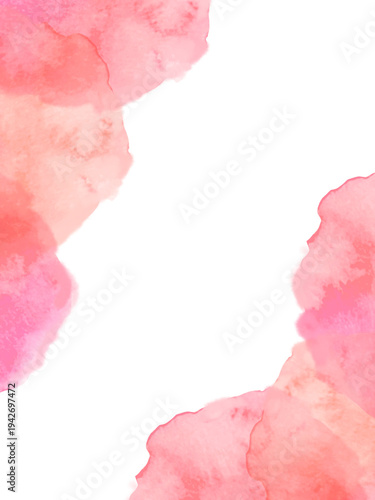 バラ　ヴィンテージ　ロココ調　春　桜　和風　テンプレート　背景　テクスチャ　水彩　名刺