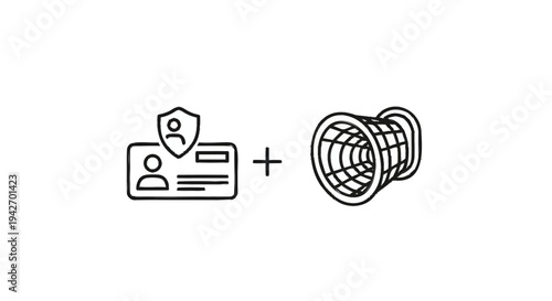 Secure Identity Verification and Data Protection Concept.