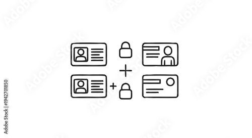 Secure Identity Verification and Data Protection Concept.