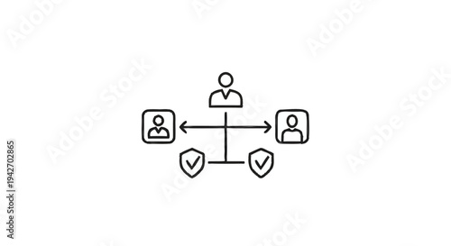 Organizational structure with verified connections and leadership.