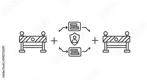 Security Barrier and Data Protection Concept.