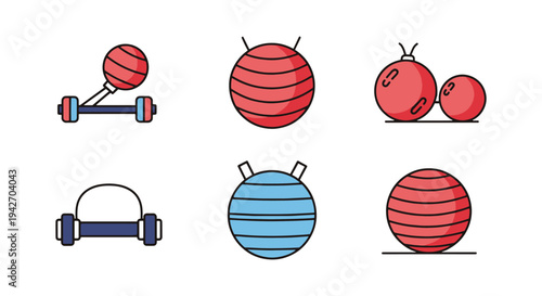 Therapy Ball Line art vector minimal creative abstract illustration