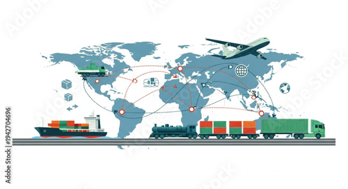 Global Logistics Transportation Network System.