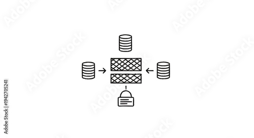 Secure Data Storage and Network Security Concept.