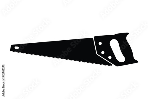 Vintage handsaw with ergonomic handle