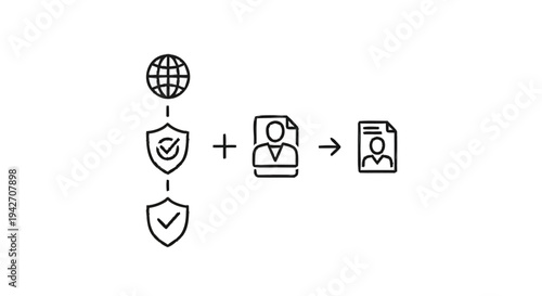 Secure Online Identity Verification Process Flow.
