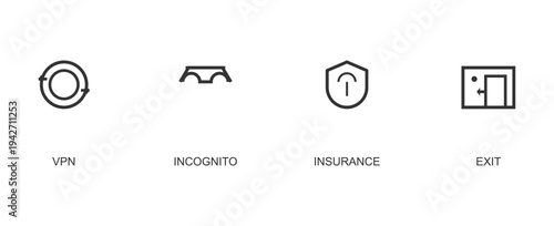 Collection of various icons for design and development