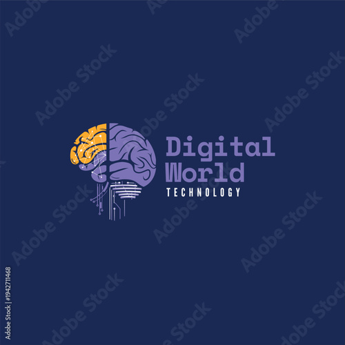Digital world tecnology icon