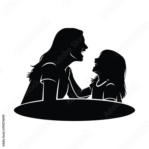 Mother and child sharing a joyful moment together