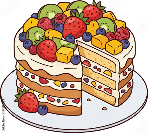 Mixed Fruit Cake
