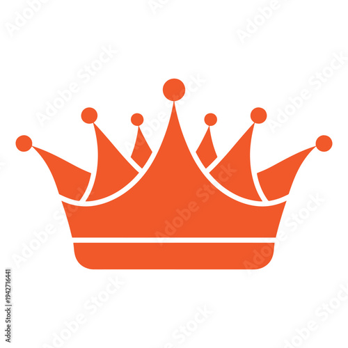 A stylized crown symbolizing royalty and leadership with a modern design twist