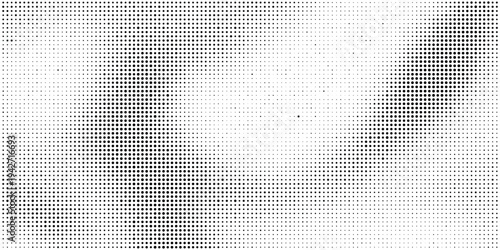 Grunge halftone gradient texture. Black pixel distress backdrop. Weathered grit noisy background. Damaged glitched print overlay. Fading gritty sandy wallpaper. Vector smudged halftone grange texture