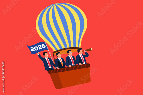 Team Flying High In Balloon