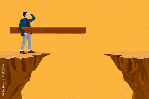 Man Looking At The Gap