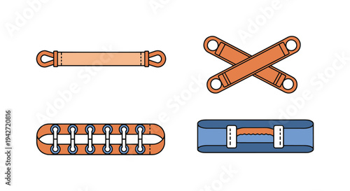 Stretch Strap Line art vector creative artistic abstract