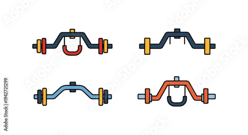 Strongman Yoke Line art vector minimal abstract concept illustration