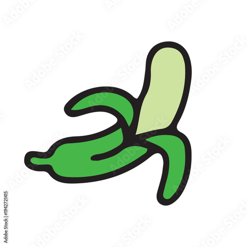 Green snake illustration icon vector logo cartoon design symbol nature art character