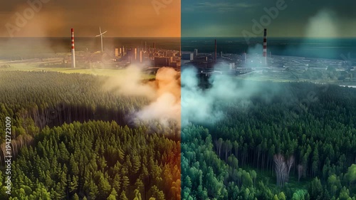 Impact of Air Pollution & Environmental Risk on Nature A Dramatic Before and After Contrast
