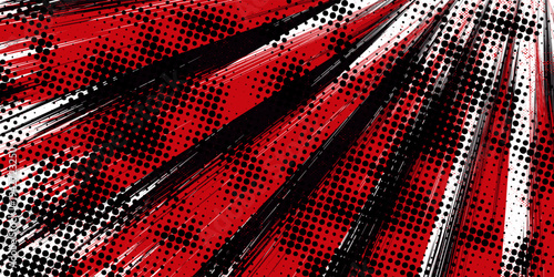 Gaming esport background striking stripes electric banner vector illustration design red black grunge brush wing comic pattern modern