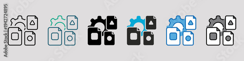 Classification Single Icon Pack Multistyle