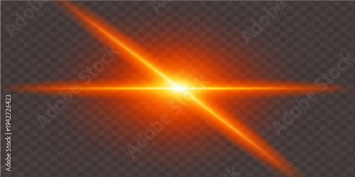 A bright abstract background vector featuring glowing stars and fiery rays of light with orange and red energy waves flowing across a dark space texture for a high-motion design backdrop