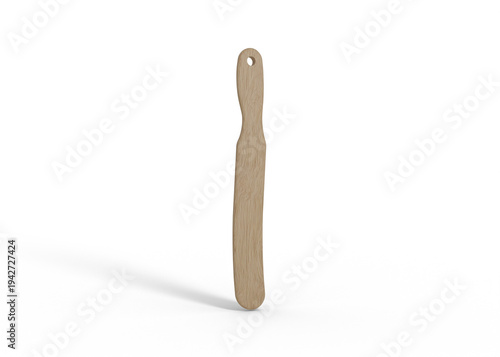 Minimal Wooden Dough Scraper Spatula Mockup