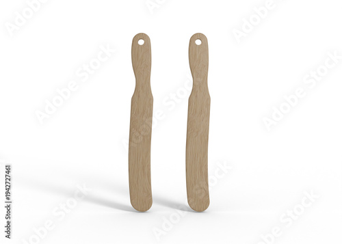 Wooden Dough Scraper Spatula Mockup