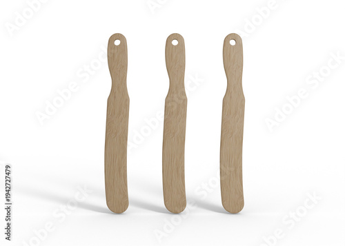 Wooden Kitchen Dough Spatula Mockup