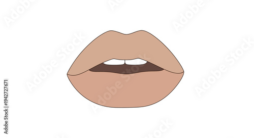 Woman Lips and Teeth.