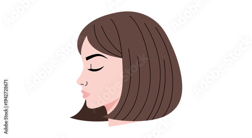 Woman With Brown Hair.