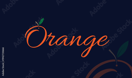 orange logo, fruit brand logo, juice brand logo, organic food logo, healthy food logo, grocery brand logo, fresh fruit logo, farm product logo, natural product logo, orange color logo, navy blue 