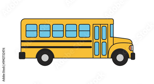 Yellow School Bus Vehicle.