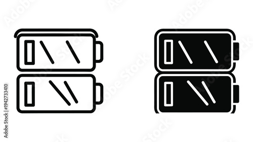 Battery Icons Power Indicator Commercial