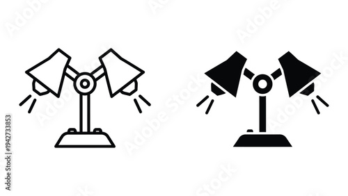 Desk Lamp Dual Beam Commercial Icon