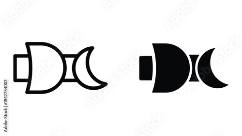 Buckle Connector Symbol Vector Commercial