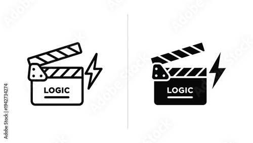 Clapperboard Logic Icon Creative Process