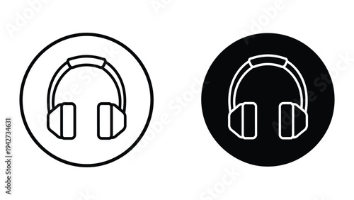Headphones Icon Audio Symbol Commercial
