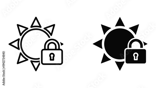 Sun Lock Security Concept Commercial