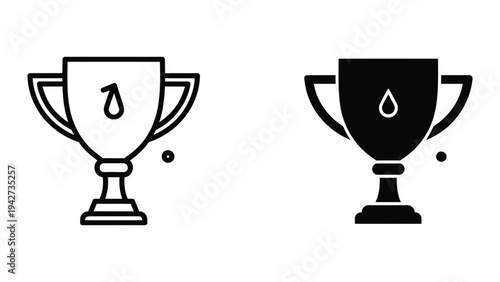 Trophy First Place Award Commercial Icon