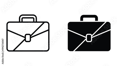 Briefcase Business Travel Concept Icon