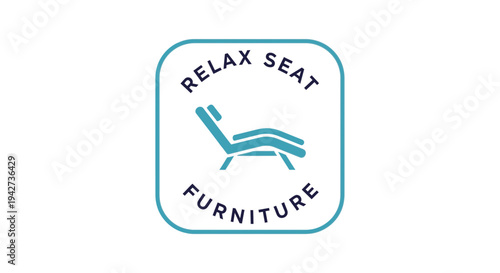 Relax Seat Furniture Logo Design Element.