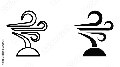 Wind Icon Symbol Vector Graphic Commerce